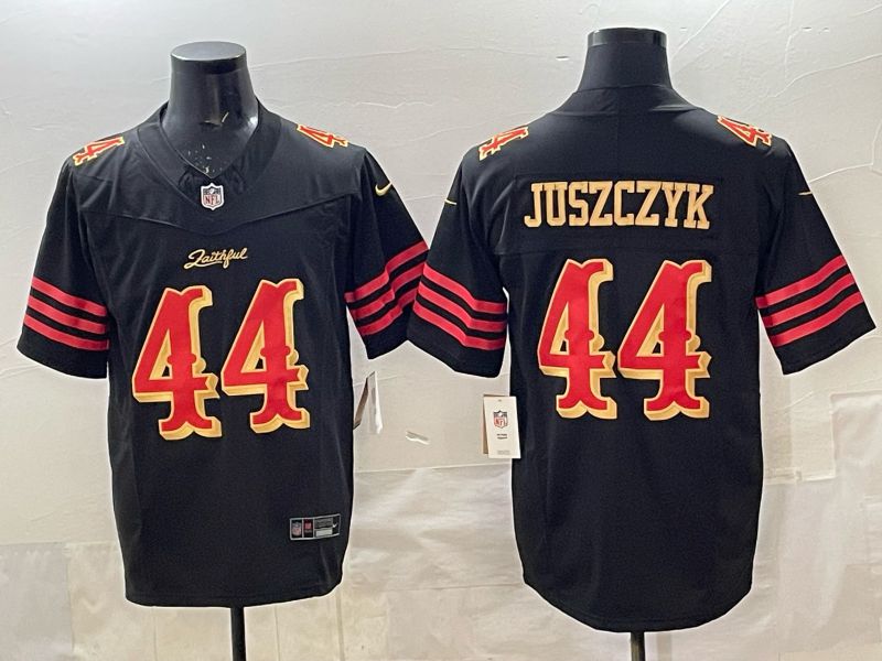 Men 2025 San Francisco 49ers #44 Juszczyk black 5th generation Nike Limited NFL Jersey style 032->san francisco 49ers->NFL Jersey